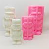 Homemade Nutcrackers Designs Silicone Mold Silicone Nutcrackers Mold for Handmade Candle, Resin Art, and Clay Sculpting