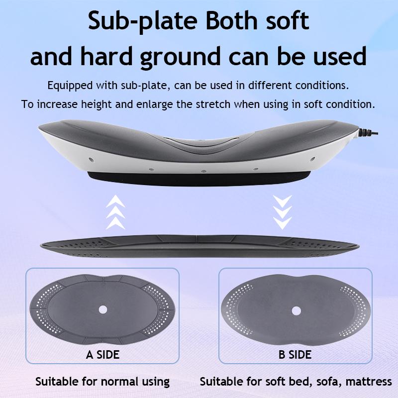 Curved Lumbar Spine Massager Intelligent Electric Compress Soothing Lumbar Massage Instrument Stretcher Waist Spine Health Care