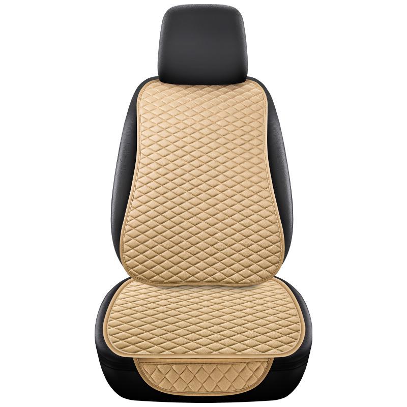 Universal Four Seasons Non-Slip Breathable Car Seat Cushion Set - Front & Rear, 3-Piece