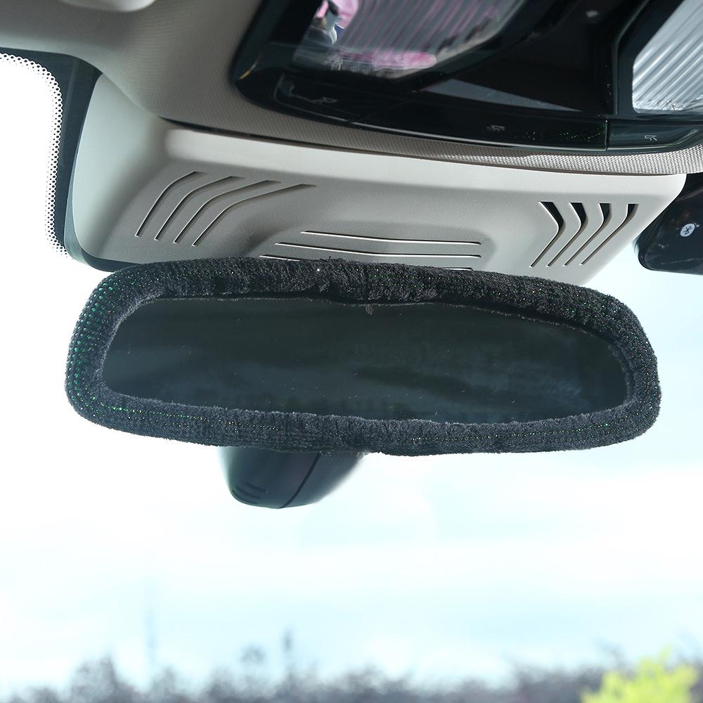 Colorful Rhinestone Steering Wheel, Seat Belt Pad, and Rearview Mirror Cover Set for All Seasons
