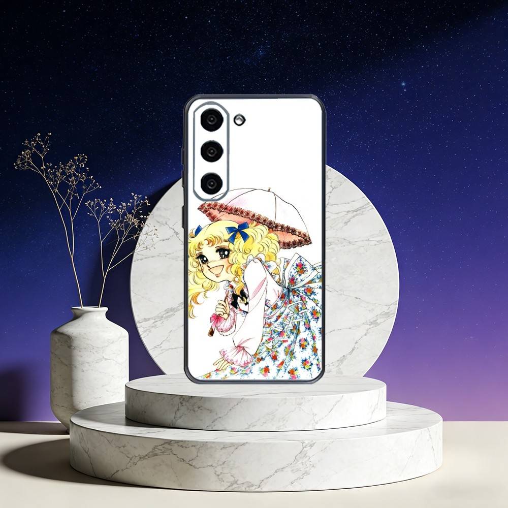 Anime Candy Candy Phone Case For Samsung Galaxy A73,A72,A71,A70,A53,A52,A51,Others Soft Black Cover