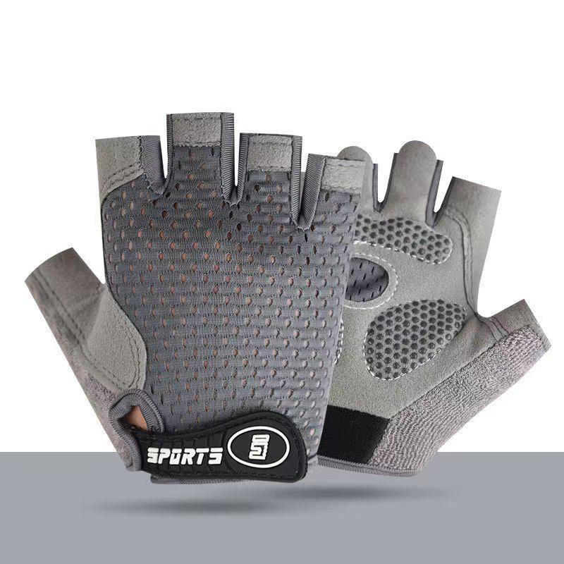 Kids' Non-Slip Half-Finger Sports Gloves for Cycling, Skating, and Fitness with Palm Protection
