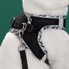 Guinzaglio per animali domestici con design riflettente notturno Rete jacquard traspirante Facile da indossare e togliere Attività all'aperto Guinzaglio per cani