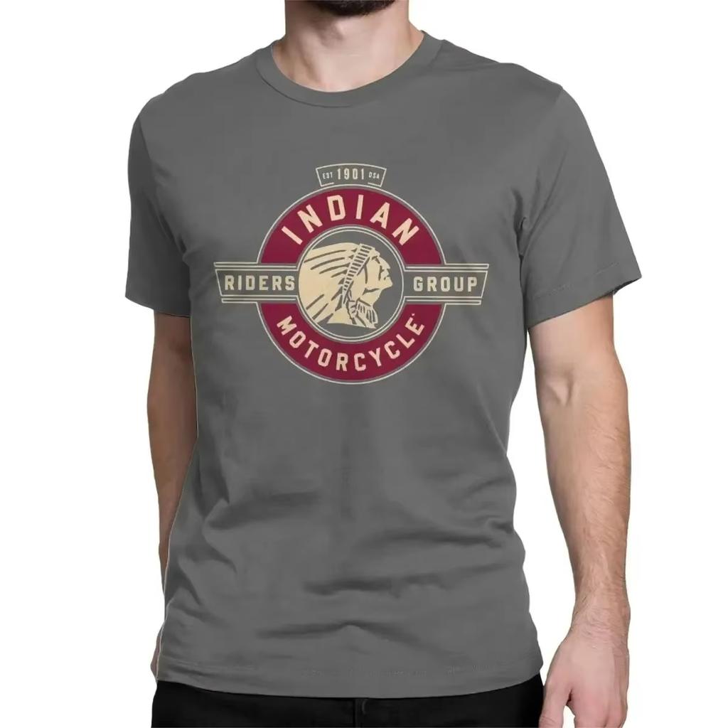 2025 Men Women's Black Friday Indian Vintage Motorcycles T Shirt Racing Cotton Clothing Short Sleeve Tee Shirt Classic T-Shirts