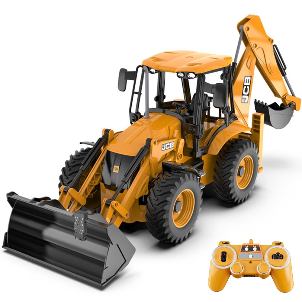 

Подвійний E E589 RC Екскаватор трактор 2.4G 6-канальний Радіокерований автомобіль 6CH Електричний Вантажівка-Копач іграшки для хлопчиків дітей Подарунок
