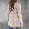 Lässiger, langärmliger, bedruckter Valentinstags-Cardigan für Damen ohne Deckmantel