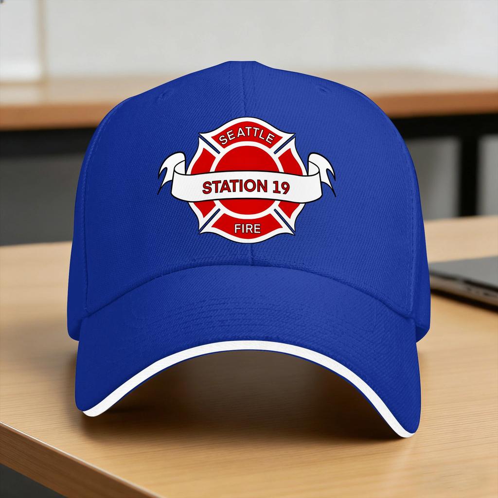 Seattle Fire Department Badge Casual Baseball Cap Outdoor Sports Trucker Hat Spring Sun Men Women Stylish Baseball Caps