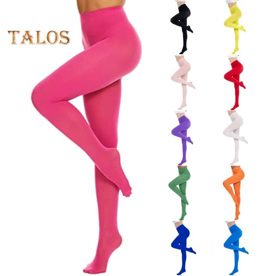 Strumpfhosen für Damen, hohe Taille, einfarbig, hohe Elastizität, dünn, Bonbonfarbe, rutschfest, Cosplay-Performance-Strumpfhose, für die Arbeit, Alltagskleidung, lange Strümpfe