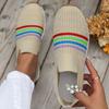 Large-size Fly-woven Single Shoes, Casual Flat-soled Sports Shoes, Comfortable and Lightweight, Foreign Trade Lazy One-pedal Single Shoes