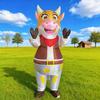 Cross-Border Inflatable Cow Costume for Halloween Farm Party Performance