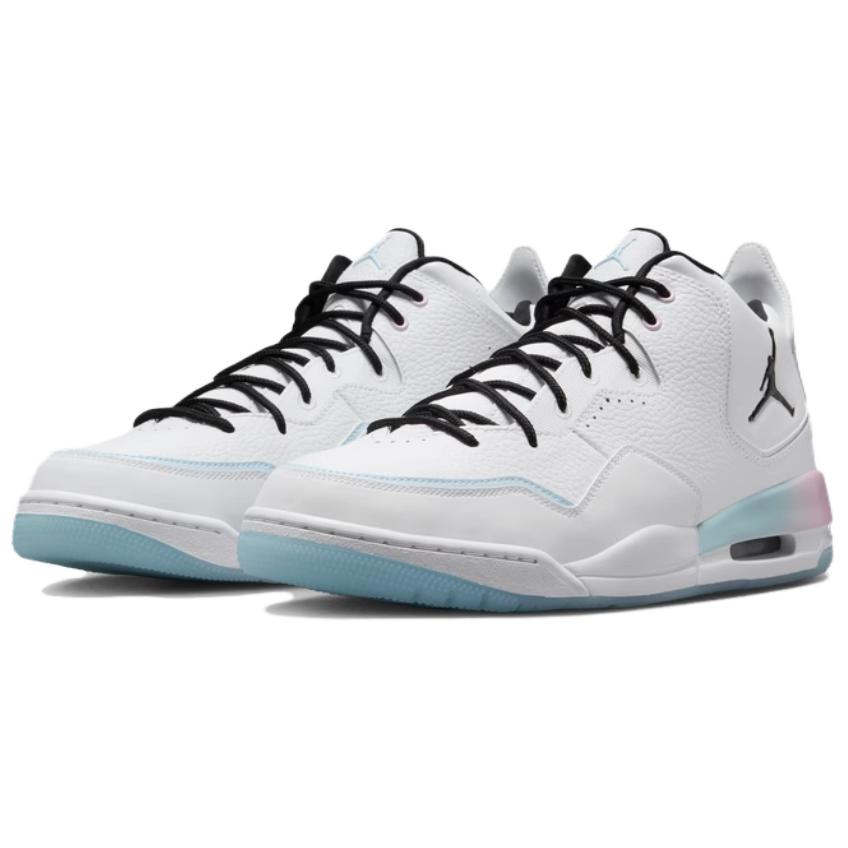 New Jordan Courtside 23 Anti Slip Wear Resistant Mid Top Vintage Basketball Shoes Men's White IH0650-141