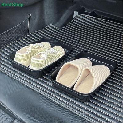 Car Shoe Storage Tray,Waterproof Auto Trunk Shoe Organizer Box,Portable Vehicle Footwear Holder for Car Interior