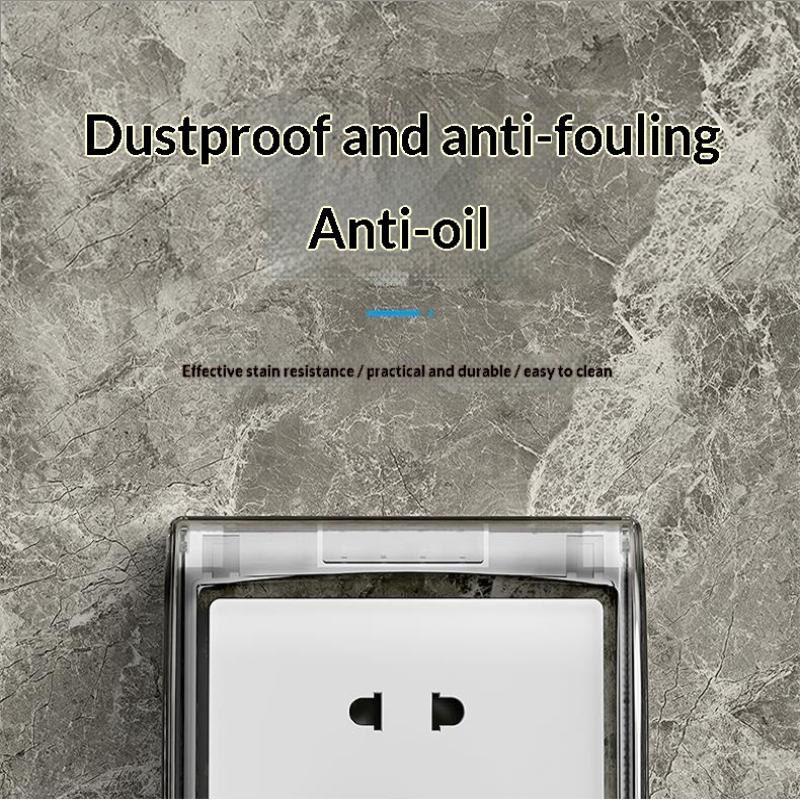 Self Adhesive Waterproof Wall Socket Cover With No Drilling Design And Easy Installation For Bathroom Kitchen Outdoor Use