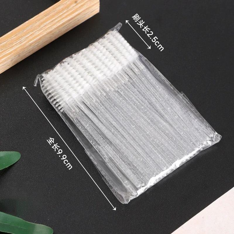 50Pcs Disposable Eyelash Brushes Bendable Crystal Eyebrow Brush Lash Extension Brushes Spoolies Mascara Wand Beauty Makeup Tools