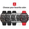 OLEVS Mens Watch Fashion Silicone Strap Tonneau Chronograph Quartz Watch Waterproof Luminous Sports Date Watches Gifts