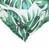 Pallet Cushion with Floral Leaf Pattern 200 X 40 X 8 Cm Oxford Fabric