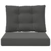 Outdoor Sofa Cushions 2 Pcs Anthracite Polyester