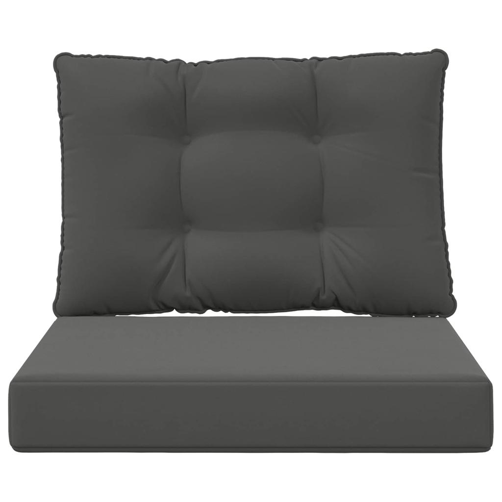 Outdoor Sofa Cushions 2 Pcs Anthracite Polyester
