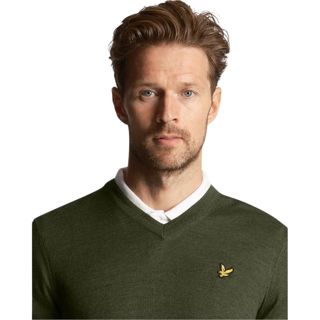 Lyle & Scott Mens V Neck Regular Golf Jumper