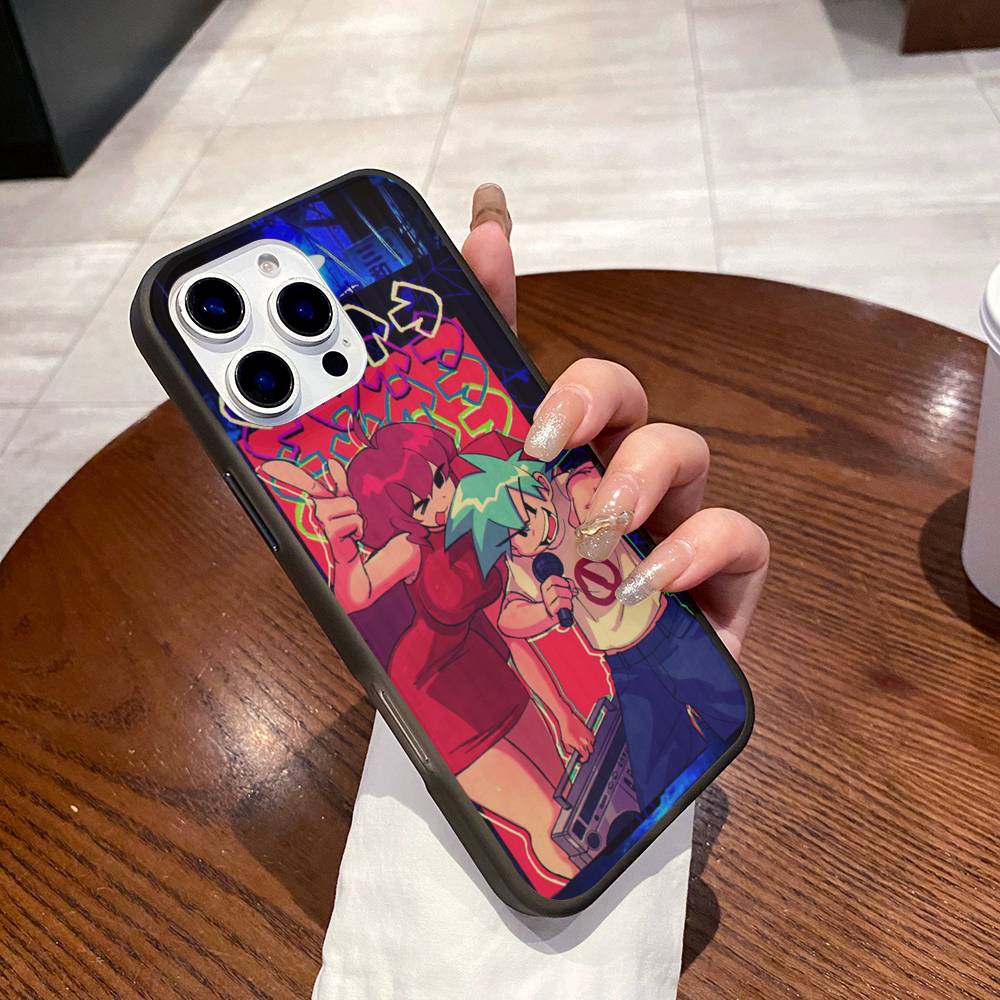 Music Game Friday Night Funkin Phone Case For IPhone 17 16 15 11 12 13 14 Pro Max Soft Corrugated Silicone Cover Case