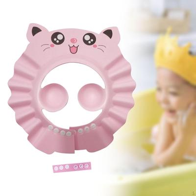Shower Bathing Cap Adjustable Shampoo Hat Bath for Children Kids Boy Girls