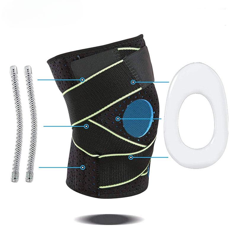 1 Piece Adjustable Knee Brace Work Support Joint Protector Breathable Sports Patella Knee Brace Knee Brace Men Women