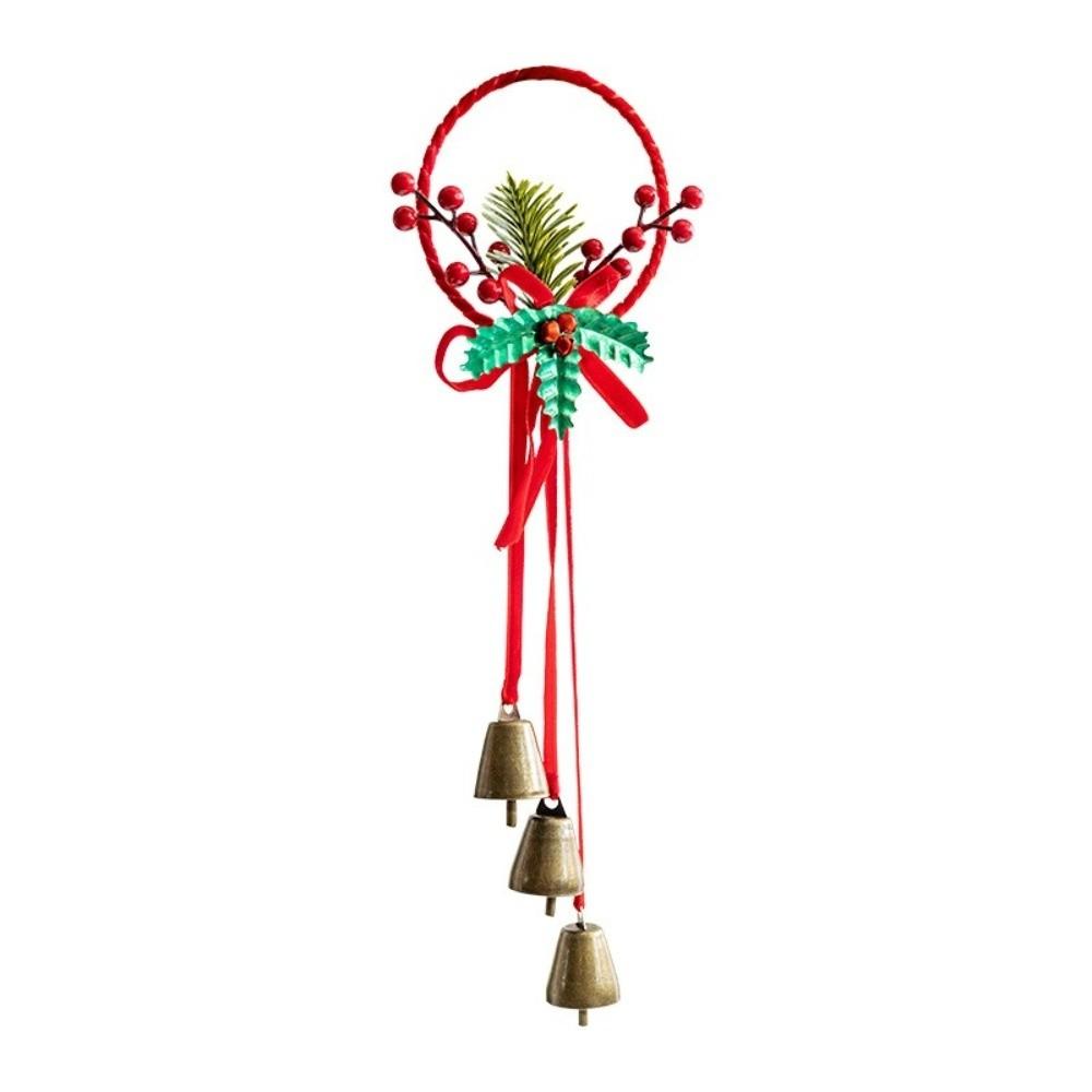 Handmade Craft Retro Christmas Bells Red Xmas Tree Hanging Bells  Christmas Tree Decor