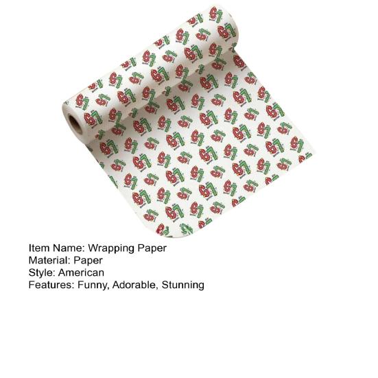 67 Wrapping Paper Christmas Gift Wrap Paper for Kids Holiday Wrapping Roll for Birthday