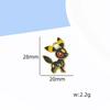 6pz Ciondoli Smaltati Personaggi Pokemon Pendente per Orecchini per Portachiavi Fai da Te Collana Accessori Gioielli in Metallo Cartone Animato Anime