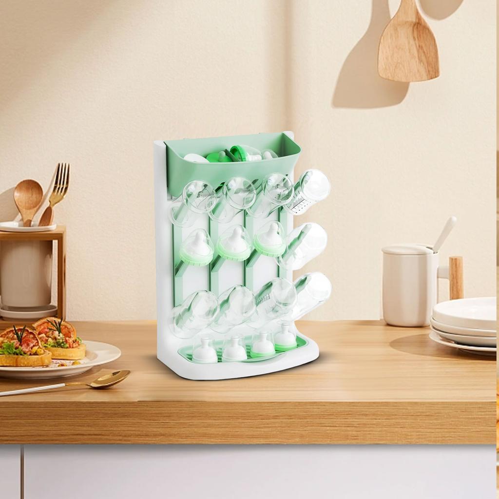 New Plastic Baby Bottle Drying Rack | Multi-Layer Desktop Stand For Nipples, Cups & Bottles
