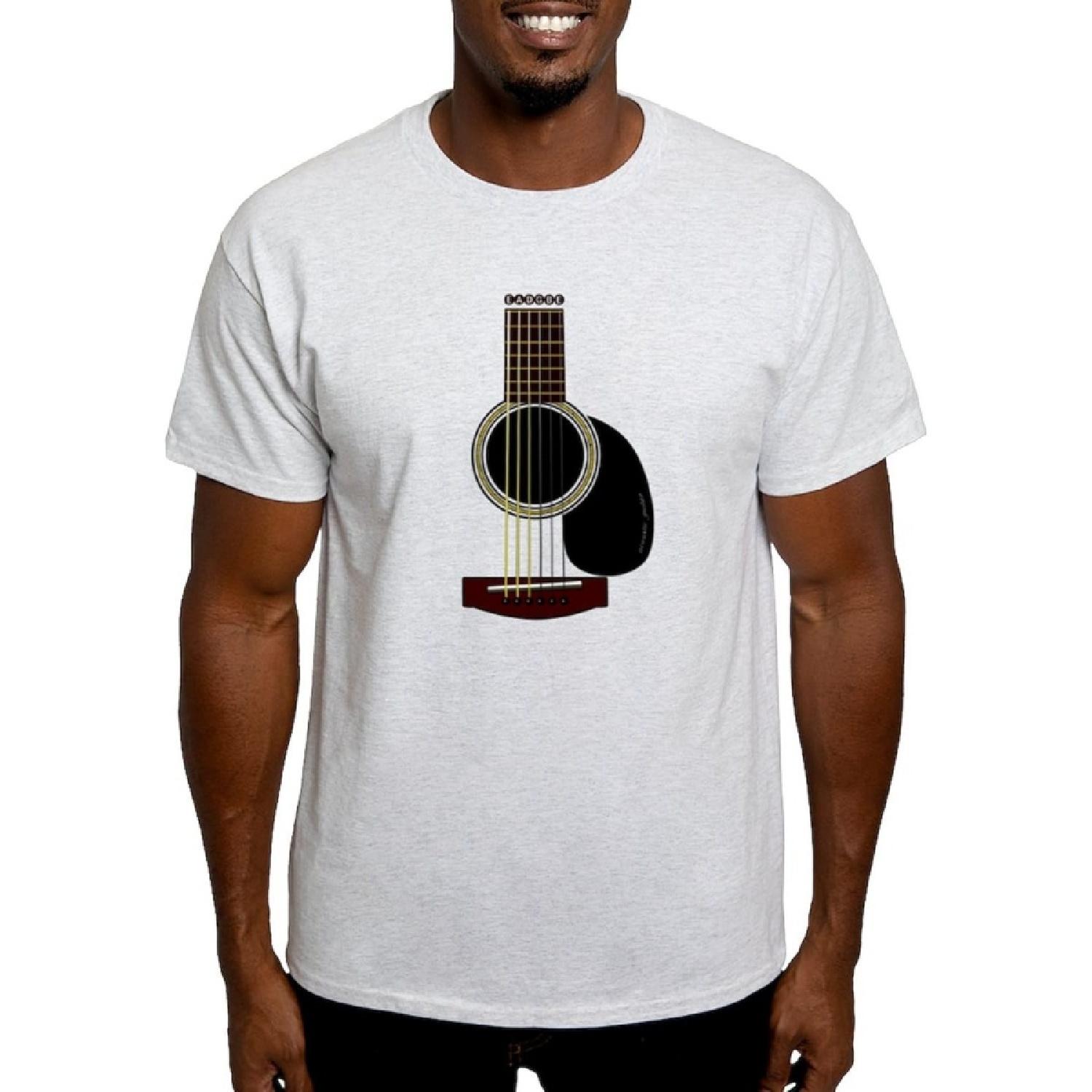 CafePress Acoustic Guitar Light T Shirt Men s 100% Cotton, Classic Graphic Light T-Shirt S