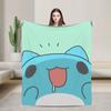 Bugcat Capoos Cartoon Warm Soft Blanket  Travel Plush Throw Blanket Pattern Bedroom Flannel Bedspread Sofa Bed Cover