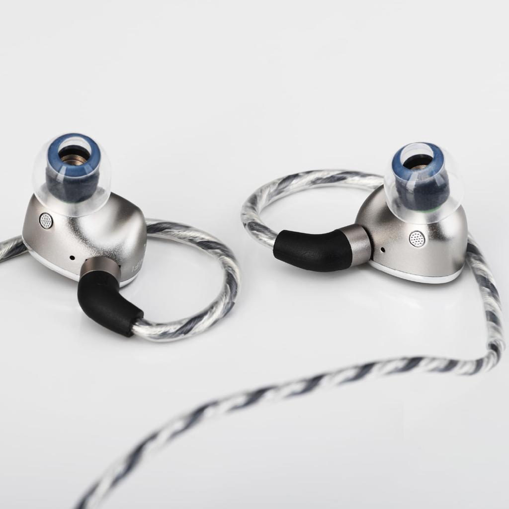 TinHiFi T6 HiFi Monitor 1DD 1 Planar Hybrid Wired Flagship Dynamic Detachable Gaming and Studio Audiophile Earbuds T6 2Pin No In-Ear IEM, + Earphone,