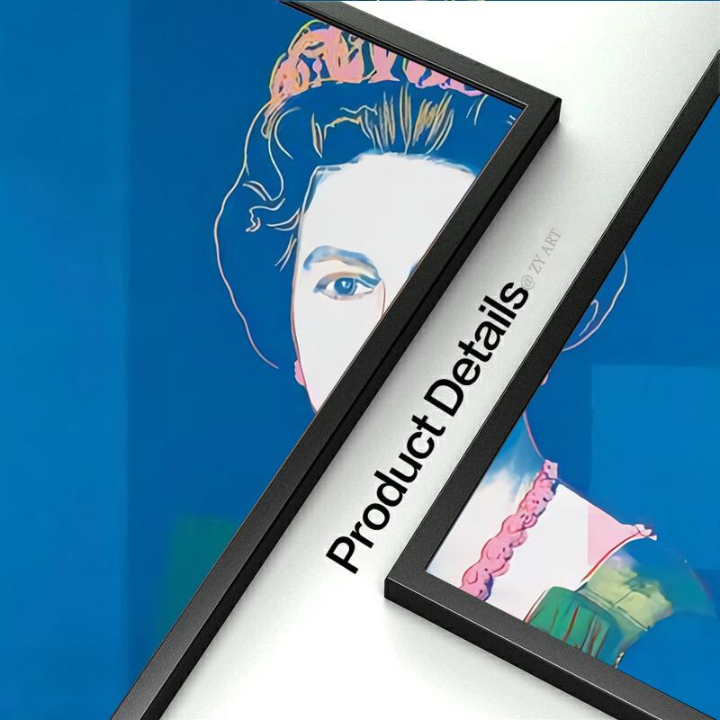 Queen Elizabeth Poster Andy Warhol Wall Art Canvas Painting Pictures Print Home Living Room Decor Unframed