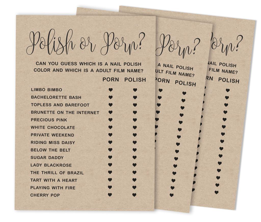 Inkdotpot Bridal Wedding Shower Bachelorette Party Bulk Blank Square Fill In Gift Ideas 50A  Kraft