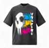 Vintage Spierane Koszulki Anime Soul Eater Męskie Damskie Ubrania Moda Oversize Koszulka Bawełniana Krótki Rękaw Koszulki Streetwear