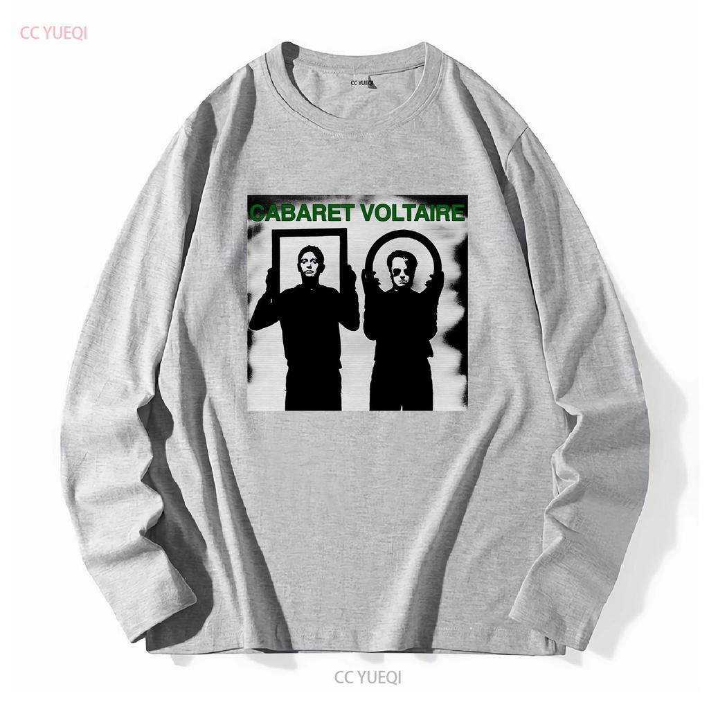 Cabaret Voltaire T-Shirt Industial Postpunk lange oder kurze Ärmel vintage Gewaschen Lässig Dehnbar homme Mode