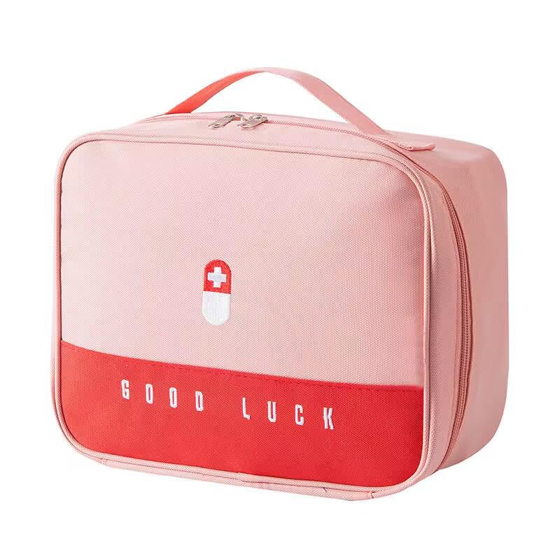 Large Portable First Aid and Medication Storage Bag for Travel and Home Use