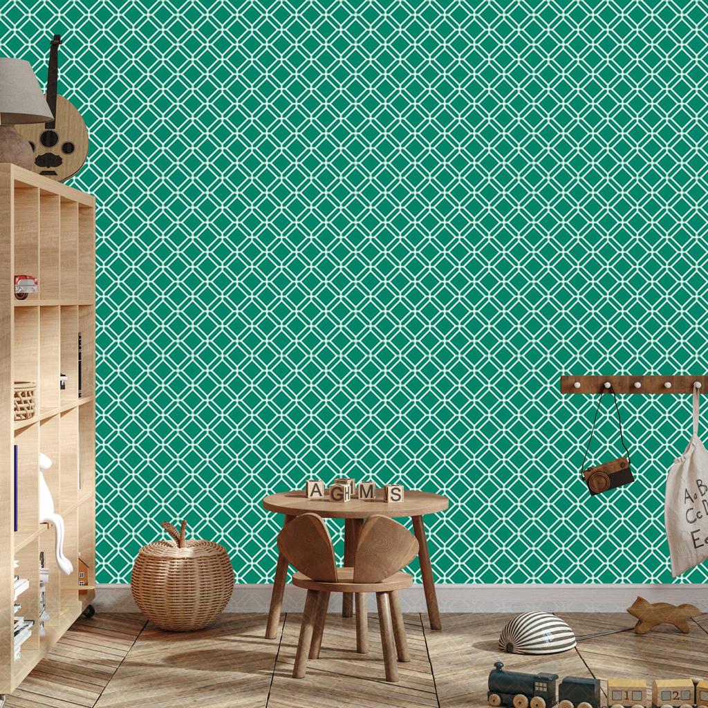Geometric Sea Pattern Wallpaper, Sea Background 50x1000