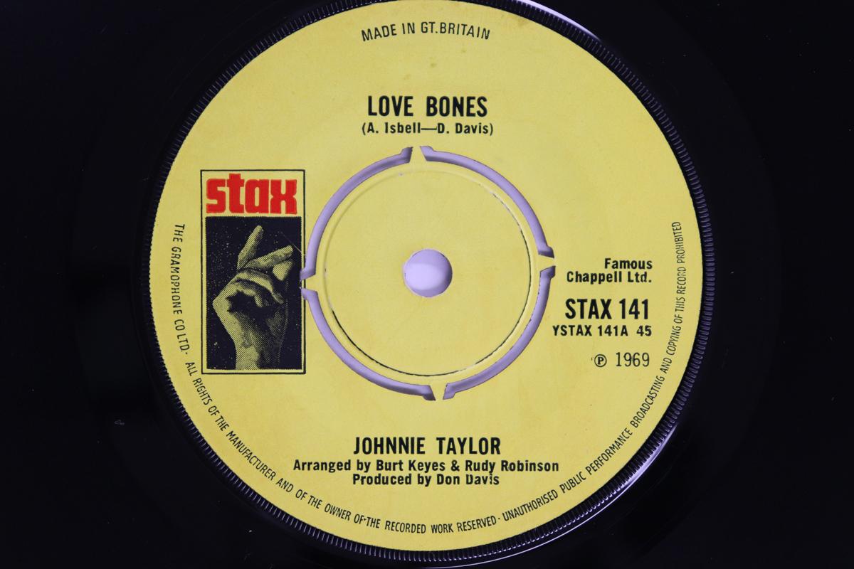 

7inch Record JOHNNIE TAYLOR - Love Bones / Separation Line STAX141 STAX 1970 UK Soul/Funk Used