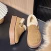 Thick-soled Velvet Birken New Winter Thickened Cotton Outer Wear Fluffy Warm Cotton Shoes Snow Bread Shoes