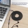 FONVOi Audio Earphone Extension 6M Nylon Braided 24K Gold Plated Compatible with and Speakers 3.5mm Cable, Cord, + + Multi-Shielding Hi-Fi