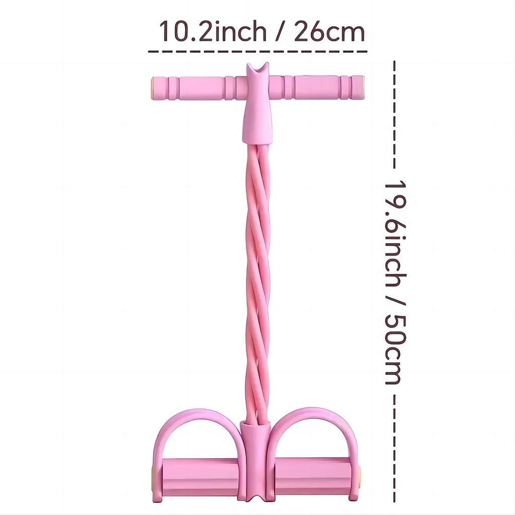 Multifunktions-Spannseilbänder für Fitness, Sit-Ups-Übungen, elastisches Band, Widerstandsbänder für Zuhause, 4-Schlauch-Pedalzieher mit elastischem Gummiband