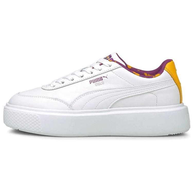 Puma Oslo Maja Casual Low-Top Sneakers Women Sneakers White Purple Yellow 382518-02