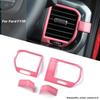 Center Console Side Air Vent Outlet Cover Fit Bezels For Ford F150 -22 Pink