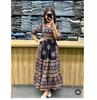 Women Bollywood Printed Cotton Anarkali Kurta Pant Dupatta Set Indian Designer Top Tunic Salwar Suit