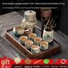 Cha Xun Ru Kiln Landscape Ceramic Tea Set