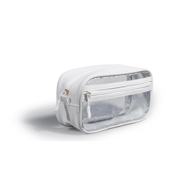 

Clear PVC Waterproof Makeup Bag - Travel Toiletries Storage for Men & Women 22*8*13CM