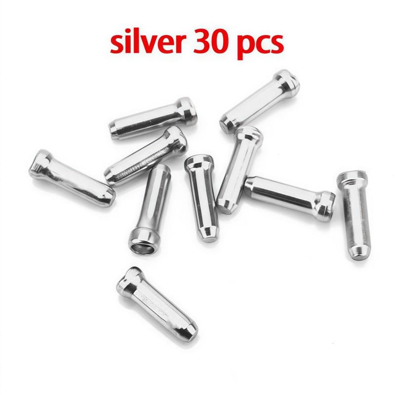 30/50/100Pcs Multiple Colors Aluminum Alloy Bicycle Brake Shifter Inner Cable Tips Wire End Cap Cable Line Core Cap Cover Gear