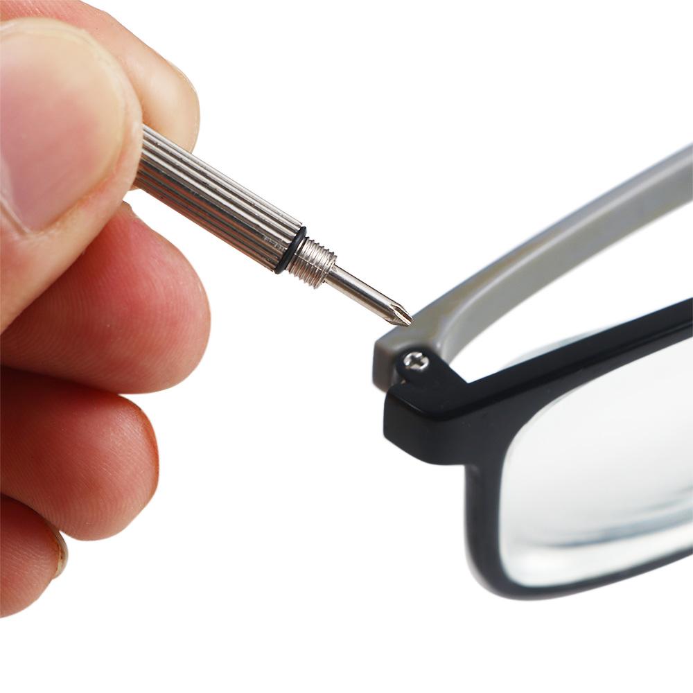 Tornillos de Reparación con Destornillador Herramientas de Reparación de Relojes Juego de Reparación de Gafas Kit de Surtido de Tornillos y Tuercas